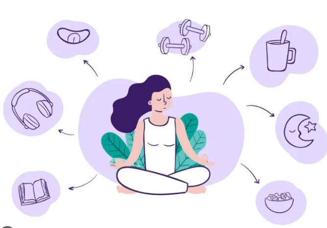 self-care dengan relaksasi, perawatan diri, dan aktivitas sehat untuk menjaga keseimbangan hidup